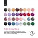딱정벌레 젤 매니큐어 키트 자외선 52 Pcs 젤 스타터 키트 32 색상 핑크 레드 누드 그레이 글리터 브라운 젤 폴란드어 세트 담그기베이스 탑 코트 빌더 네일 젤 아트 매니큐어 키트 여성용