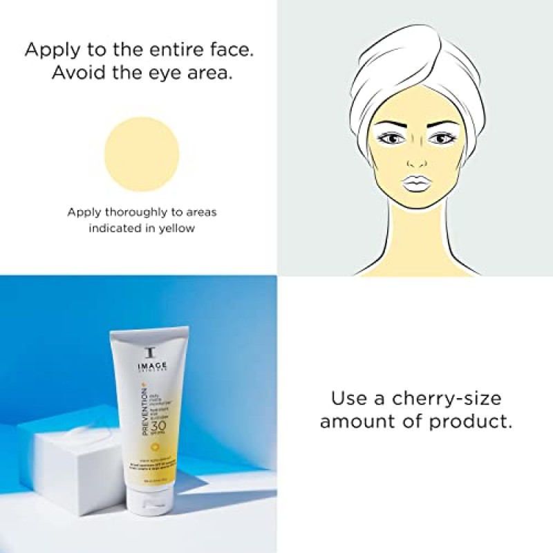 IMAGE Skincare, PREVENTION+ 데일리 매트 모이스처라이저 SPF 30, 산화아연 매티파잉 페이스 선스크린 로션, 3.2온스