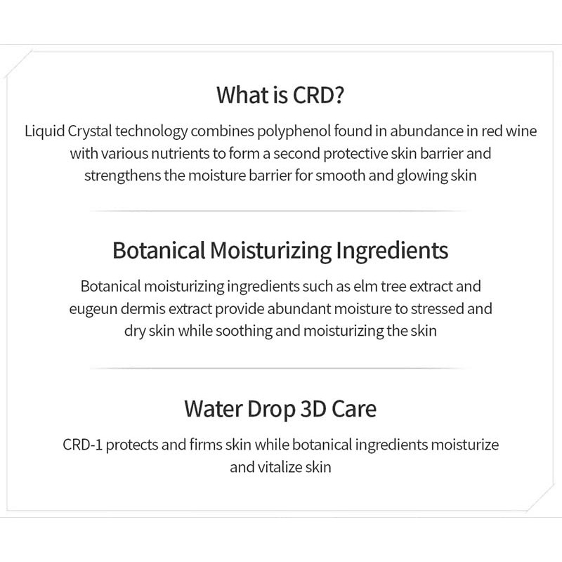 참존 디에이지 CRD 3종 세트 - 프레쉬 스킨 토너, 소프트닝 에멀전, 뉴트리언트 크림 + 에센스 포 수딩 하이드레이팅 영양 및 모공 클렌징