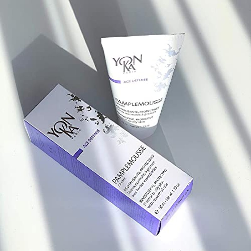 용카 팜플무스 PS 페이스 크림 (건성 피부용, 50ml) 건성 피부용 데일리 하이드레이팅 페이스 모이스처라이저, 비타민 C가 함유된 가벼운 로션, 파라벤 무첨가