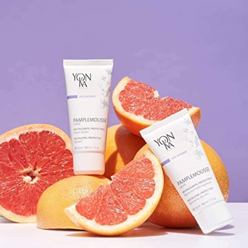 용카 팜플무스 PS 페이스 크림 (건성 피부용, 50ml) 건성 피부용 데일리 하이드레이팅 페이스 모이스처라이저, 비타민 C가 함유된 가벼운 로션, 파라벤 무첨가