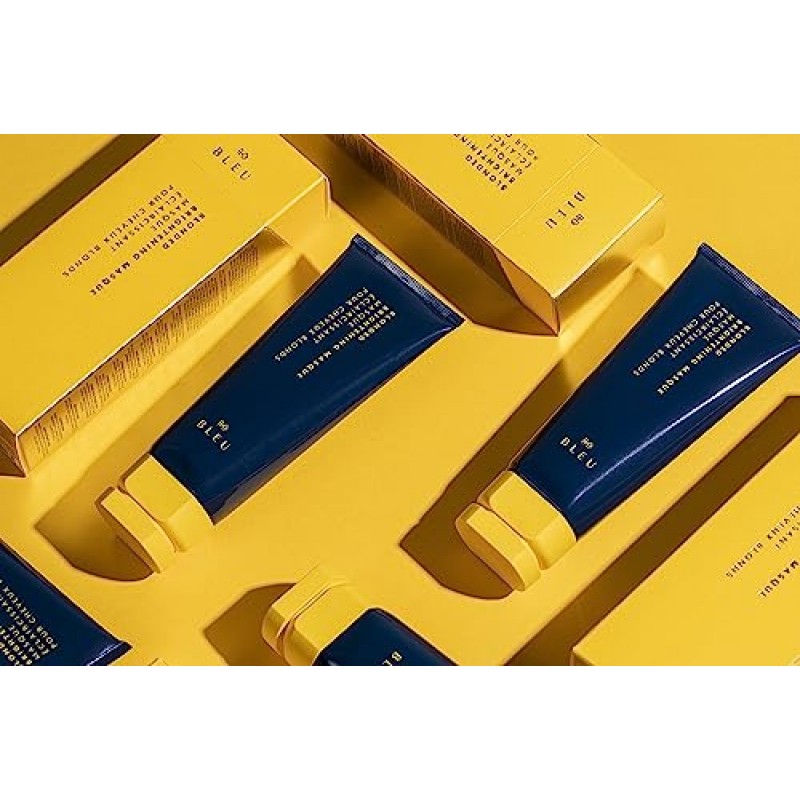 R+Co BLEU 블론디드 브라이트닝 마스크 | 구축 가능한 토닝, 젠틀 리페어 + 울트라 하이드레이션 | 비건, 지속 가능 + 잔혹 행위 방지 | 5온스
