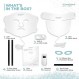 너리쉬드 바디엔스킨 LED 라이트 테라피 페이스 & 넥 마스크 - 페이셜 스킨 케어 기기 - 레드 & 블루 7가지 색상 - 주름 개선, 노화 방지 제품