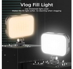 VIJIM VL100C 카메라의 이중 색상 LED 비디오 조명, 미니 충전식 2000mAh LED 카메라 조명, CRI95+ 조광 가능 2500-6500K 매우 밝은 사진 및 비디오 조명, LED 채우기 램프