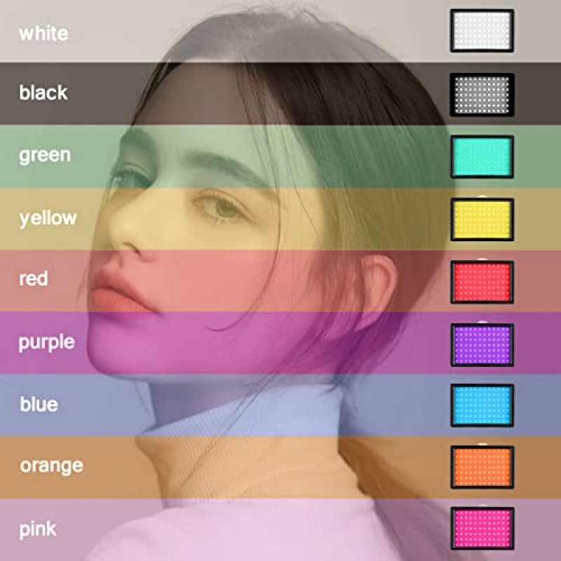 2팩 LED 스튜디오 스트리밍 조명, 비디오 녹화용 휴대용 비디오 조명 촬영 카메라 사진 사진 회의 게임 조정 가능한 삼각대 스탠드 및 컬러 필터를 사용한 YouTube TikTok 촬영