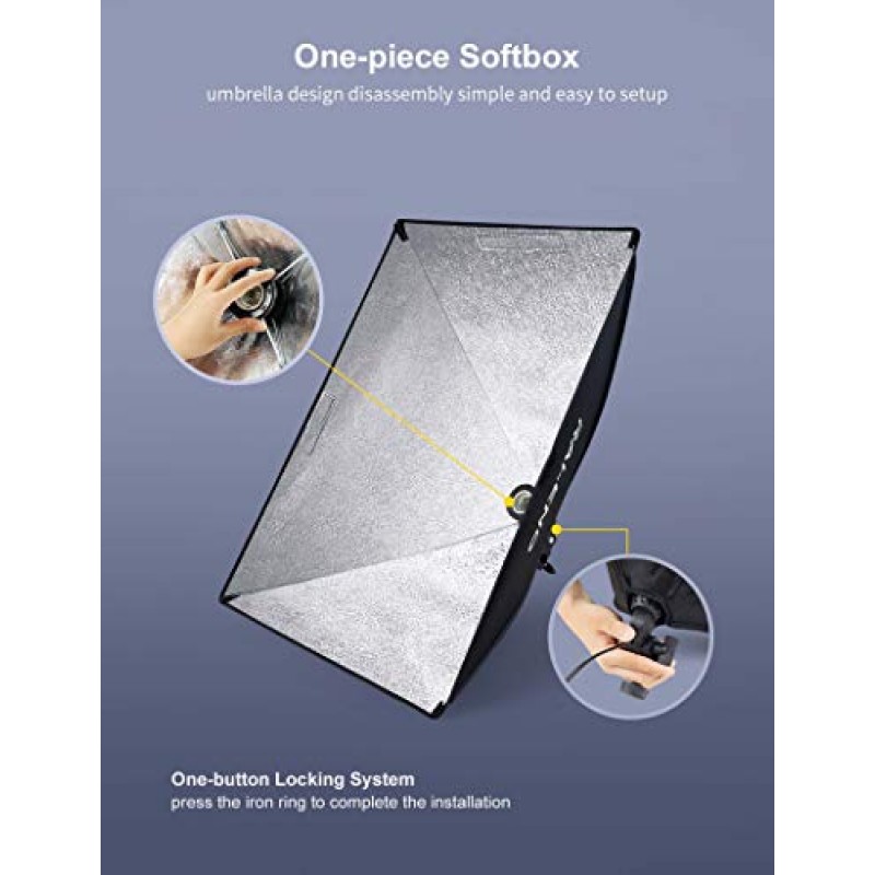 RALENO Softbox 사진 조명 키트 20 