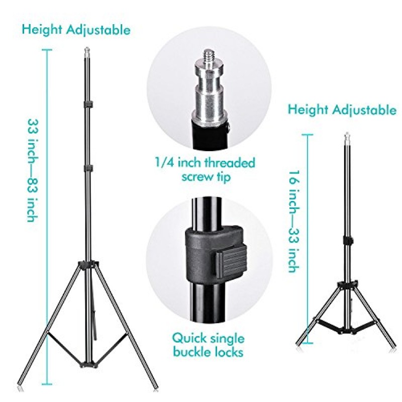 느린 돌고래 사진 우산 조명 키트, 400W 5500K 일광 사진 초상화 카메라 비디오 스튜디오 촬영을위한 연속 반사경 흰색/검은 색 우산