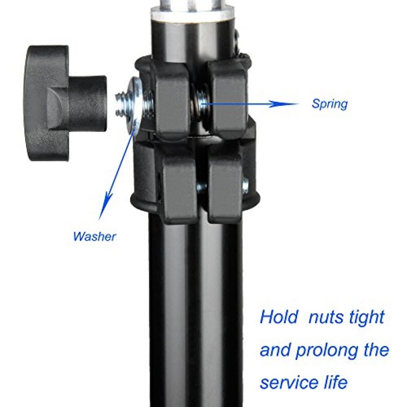 사진 비디오 스튜디오 및 제품 인물 사진 촬영을 위한 EMART 8.5피트 사진 조명 스탠드 - 2팩