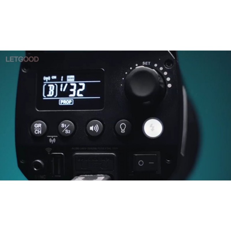 Godox MS200 200W 스튜디오 플래시, 내장 2.4G 무선 X 시스템 GN53 5600K 모노라이트, 보웬스 마운트 150W 모델링 램프, 0.1-1.8S 재활용 시간, 실내 스튜디오 제품 사진 인물 사진