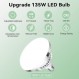 2팩 135W 사진 전구 디밍이 가능한 삼색 LED 전구 2700-6400K 사진 비디오 스튜디오 조명용 E27 소켓에 나선형 소프트박스 전구