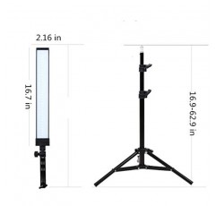 GIJUANRING 사진 조명 LED 스튜디오 조명 5600K 조광 가능 사진 스튜디오 비디오 라이트 키트(인물 비디오 및 촬영용 삼각대 스탠드 포함)