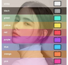 3팩 LED 9색 필터 스튜디오 스트리밍 조명 사진 비디오 조명 키트 비디오 녹화용 사진 조명 사진 카메라 사진 게임 스트림 YouTube TikTok 촬영 컴퓨터 회의 촬영