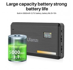 ULANZI VL200 이중 색상 LED 비디오 조명, 카메라 내장 비디오 조명, Type-C 충전식 5000mAh 미니 카메라 조명, 2500-9000K 초고휘도 사진 및 비디오 조명, 보조 조명, 휴대용 사진 조명