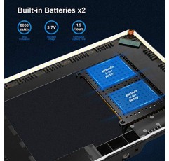 Neewer 초박형 LED 소프트 라이트 패널(LCD 디스플레이 포함), 리튬 배터리 내장, 밝기 조절이 가능한 이중 색상 3200-5600K CRI95+ 사진 촬영용 카메라 비디오 조명 YouTube TikTok 라이브 스트림 줌 회의