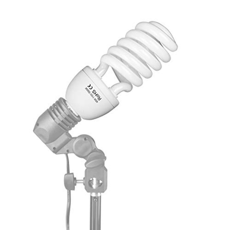 EMART 전체 스펙트럼 전구, 사진 비디오 스튜디오 조명용 2 x 45W 5500K CFL 일광