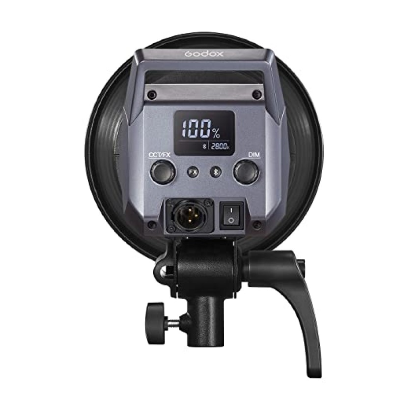 Godox Litemons LA150Bi 190W 2색 LED 비디오 조명, 밝기 조절 가능 2800K-6500K CRI 96+ TLCI 97+, 66600lux@1m, 11 조명 효과, APP 제어, 스튜디오 촬영용 Bowens 마운트 연속 조명, 인물 사진