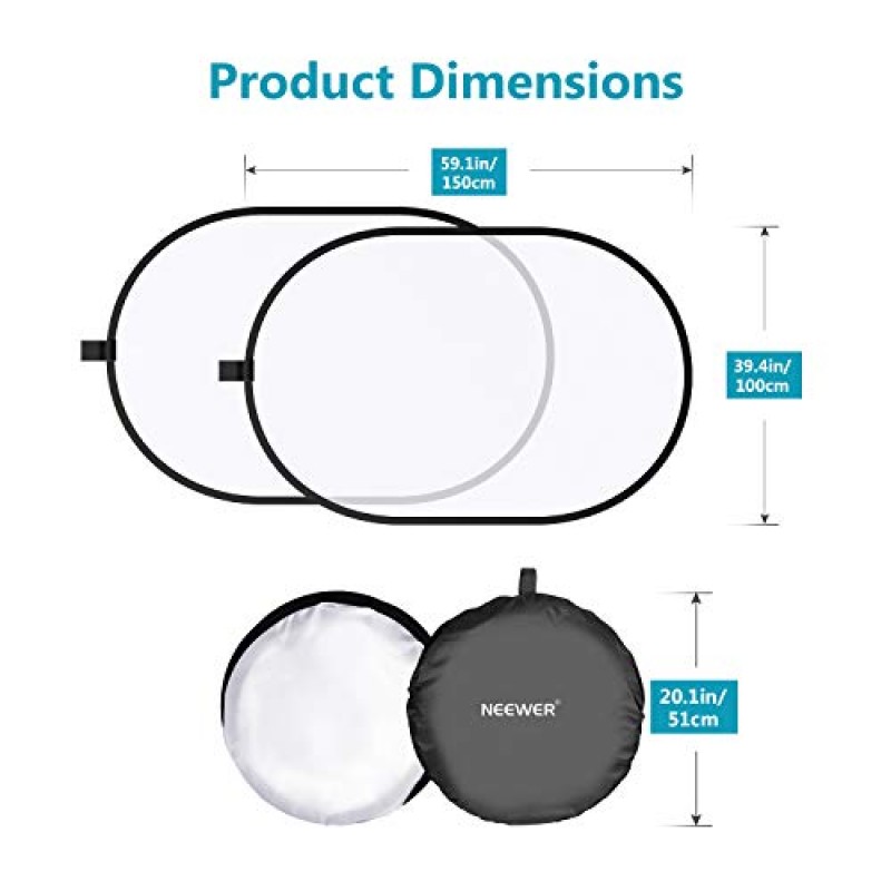 사진용 NEEWER 라이트 디퓨저 패널, 39.4
