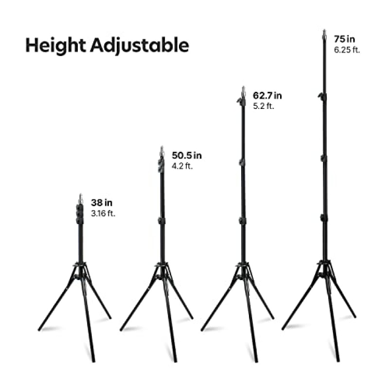 LimoStudio [1팩] 500W 상당, 26인치 팔각형 소프트박스 조명 키트, 105W CFL 전구, 조명 스탠드 삼각대, 스튜디오 사진 촬영용 디퓨저 커버, AGG702