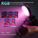 ATUMTEK RGB 비디오 조명, 휴대용 LED 카메라 조명, 라이브 스트리밍 비디오 램프 CRI 95+ 2900-6700K LED DSLR 조명(사진, 동영상 블로깅, 화상 회의 등을 위한 콜드 슈 마운트 및 클램프 포함)