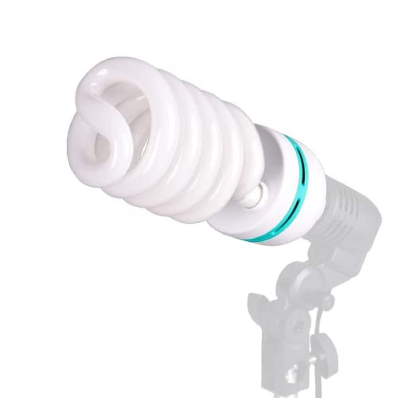 2Pcs 85W 전구 5500K CFL Roas 일광 나선형 Softbox 조명 키트 전구 E27/E26 소켓 사진 사진 상자 (135w-2p)