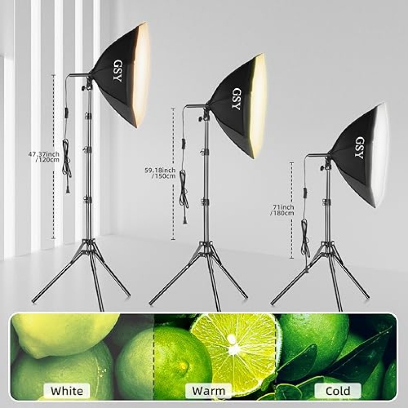 GSY Softbox 사진 조명 키트 30