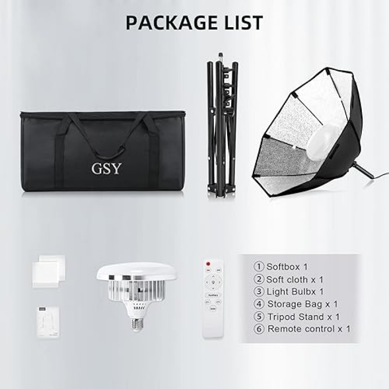 GSY Softbox 사진 조명 키트 30