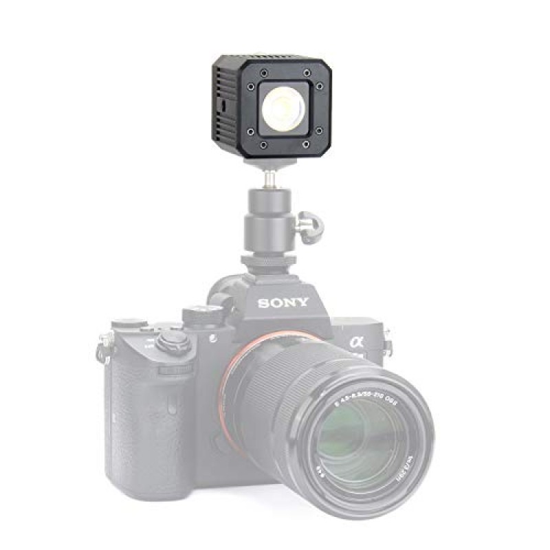 Sokani X1 8W 200LUX/1M 스마트폰 카메라 드론 GoPro iPhone용 미니 방수 LED 비디오 조명 알루미늄 조명 Samsung Sony Nikon Canon DJI Zhiyun Feiyu Moza - 블랙