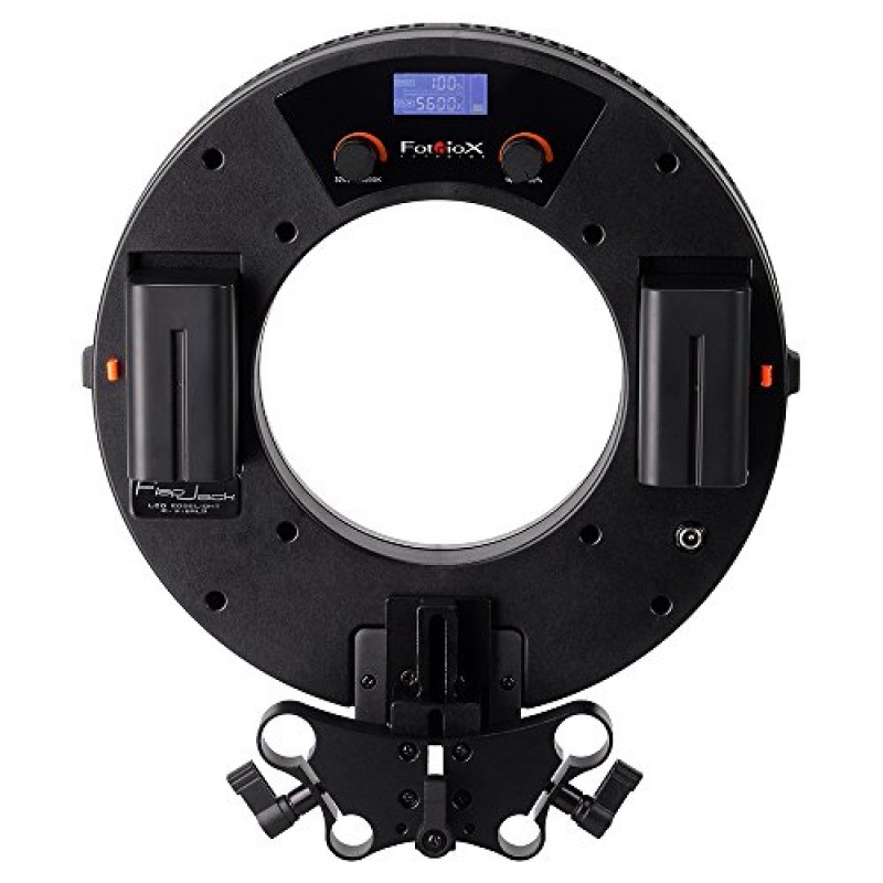 Fotodiox Pro FlapJack LED 뷰티 링라이트 C-318RLS 바이컬러 에지 라이트 - 10인치 원형 초박형, 초고휘도, 듀얼 컬러 LED 사진/비디오 링 라이트 라이트 키트