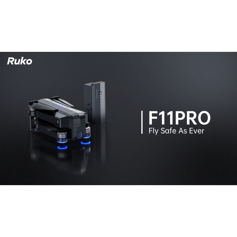 성인용 카메라가 장착된 Ruko F11PRO 드론 4K UHD 카메라 GPS 자동 복귀 홈으로 비행 시간 60분 브러시리스 모터, 검정색(휴대 케이스 포함)