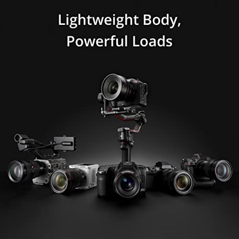 DJI RS 3 Pro, DSLR 및 시네마 카메라용 휴대용 3축 짐벌 안정 장치 Canon/Sony/Panasonic/Nikon/Fujifilm/BMPCC, 자동 축 잠금 장치, 탄소 섬유 축 암, 4.5kg(10lbs) 페이로드, LiDAR 초점