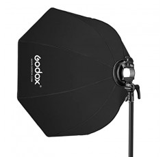 Godox SB-UE 47인치/120cm 우산 팔각형 소프트박스(S2 스피드라이트 브래킷 포함) 보웬스 마운트 홀더 및 사진 촬영용 허니컴 그리드 스튜디오 스트로브 플래시 스피드라이트 스피드라이트(120cm)