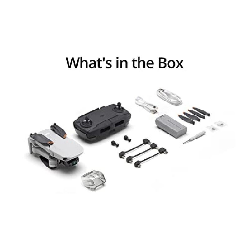 DJI Mini SE, 3축 짐벌이 탑재된 드론 쿼드콥터, 2.7K 카메라, GPS, 비행 시간 30분, 무게 감소, 249g 미만, 향상된 스케일 5 바람 저항, 홈 복귀, 드론 초보자용, 회색