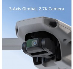 DJI Mini SE, 3축 짐벌이 탑재된 드론 쿼드콥터, 2.7K 카메라, GPS, 비행 시간 30분, 무게 감소, 249g 미만, 향상된 스케일 5 바람 저항, 홈 복귀, 드론 초보자용, 회색