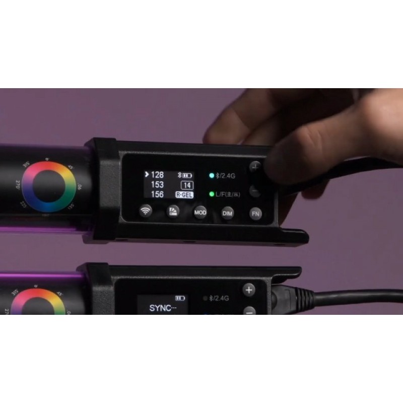 Godox TL120 TL120-K4 Pavo 튜브 라이트 RGB 컬러 사진 조명 사진 비디오용 앱 원격 제어 기능이 있는 휴대용 라이트 스틱(TL120)