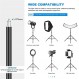 순포 알루미늄 라이트 스탠드 9.8피트/3m, 비디오 조명, 스트로브, 스피드라이트 플래시, LED 패널, 반사경, 우산, 소프트박스에 사용되는 1/4" 스레드가 있는 조정 가능한 사진 에어 쿠션 삼각대 스탠드