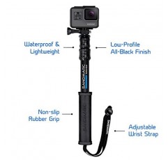 SANDMARC Pole - 컴팩트 에디션: GoPro Hero 12, 11, 10, 9, 8, Max, 7, 6, 5, 4, Session, 3+, 3, 2, HD &용 10-25