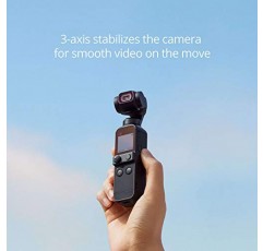 DJI Pocket 2 - 4K 카메라, 1/1.7인치 CMOS, 64MP 사진, 포켓 크기, ActiveTrack 3.0, 글래머 효과, Android 및 iPhone용 YouTube TikTok 비디오 브이로그를 갖춘 휴대용 3축 짐벌 안정기, 블랙