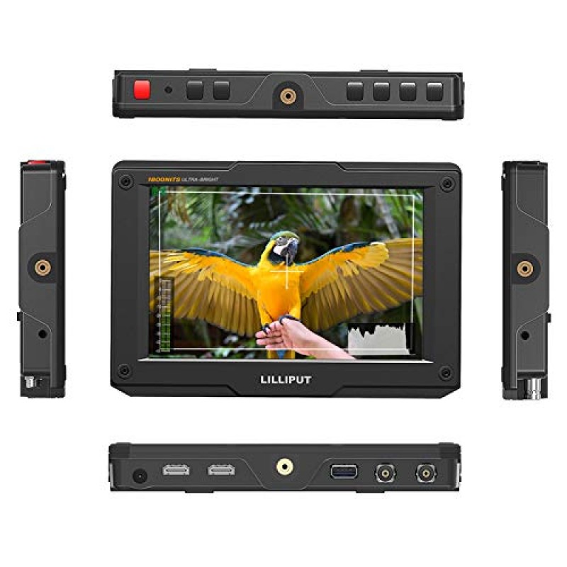 LILLIPUT H7S 7 인치 1800 Nits 고휘도 SDI 4K HDMI 입력 탈리 필드 모니터 DSLR 온 카메라 HDR 비디오 모니터