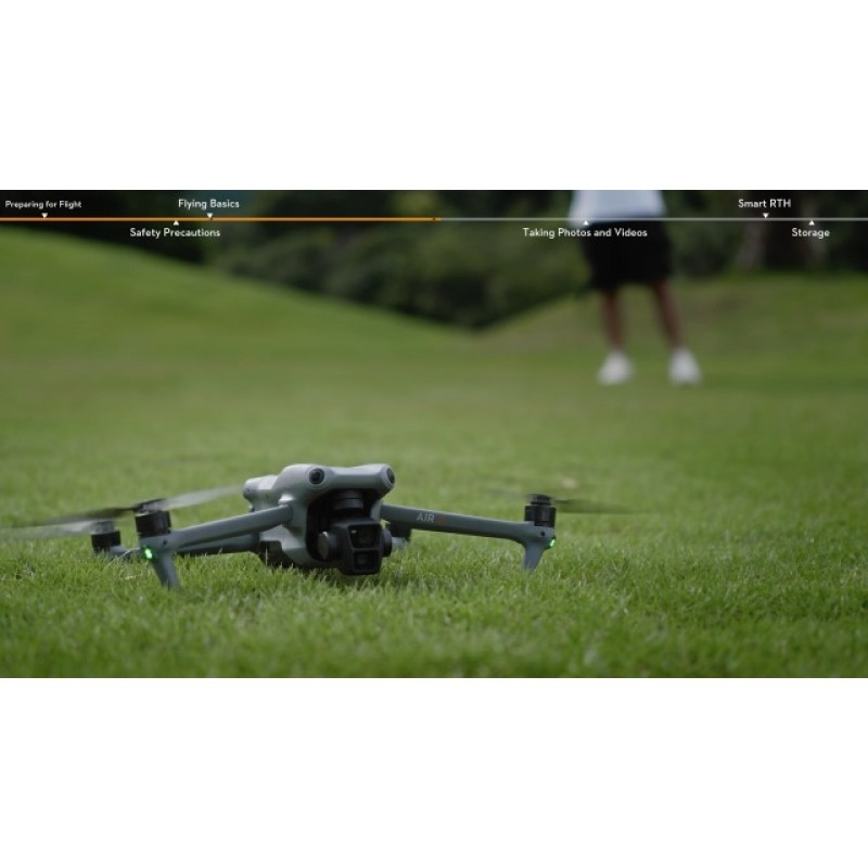 DJI Air 3 Fly More 콤보, DJI RC-N2 조종기, 성인용 카메라가 장착된 드론 4K HDR, 중망원 및 광각 듀얼 기본 카메라, 최대 비행 시간 46분, 48MP, 추가 배터리 2개