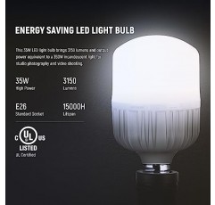 NEEWER 700W 동급 소프트박스 조명 키트, 2팩 UL 인증 5700K LED 조명 전구, E26 소켓이 있는 24x24인치 소프트박스, 사진 연속 조명 키트 사진 스튜디오 장비