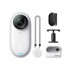 Insta360 GO 3(64GB) - 작고 가벼운 액션 카메라, 휴대용 및 다용도, 핸즈프리 POV, 어디든 장착 가능, 안정화, 다기능 액션 포드, 방수, 여행, 스포츠, Vlog용