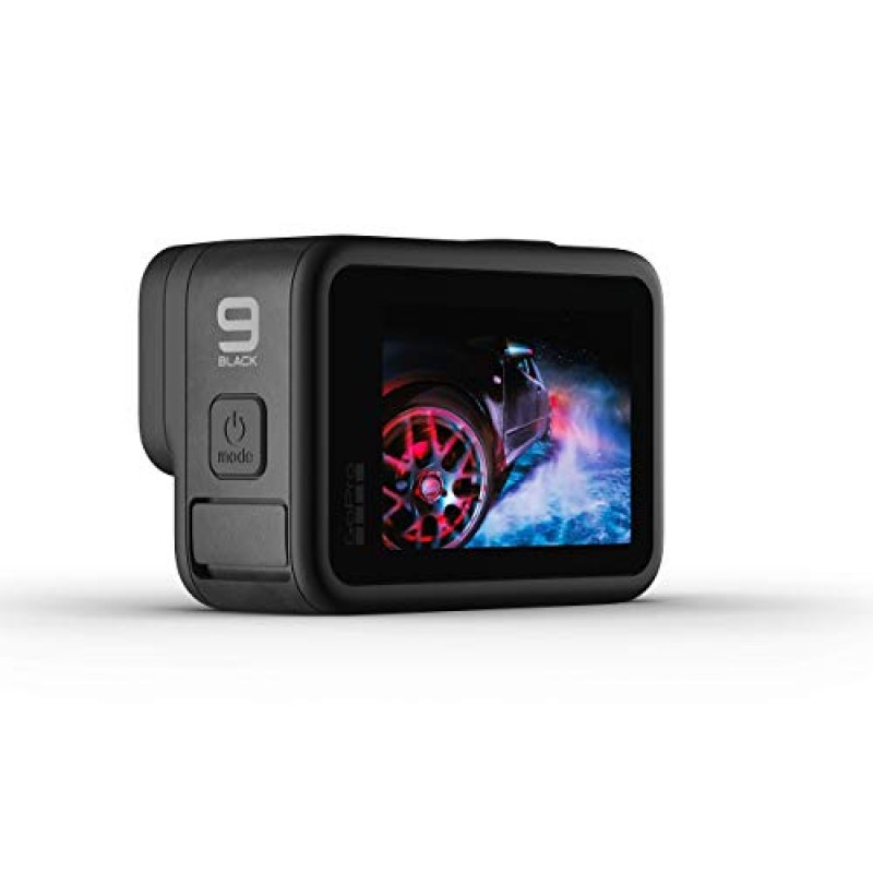 GoPro HERO9 Black - 전면 LCD 및 터치 후면 스크린, 5K Ultra HD 비디오, 20MP 사진, 1080p 라이브 스트리밍, 웹캠, 안정화 기능을 갖춘 방수 액션 카메라(갱신)