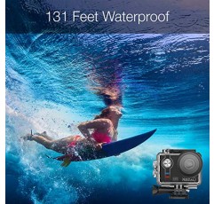 REMALI CapturePro 4K/60fps 20MP 방수 스포츠 액션 카메라 키트(휴대 케이스 포함) + 배터리 3개, WiFi, 2인치 터치 스크린, 8X 줌, 저속/고속 모션, 원격/음성 제어, EIS, 왜곡 보정