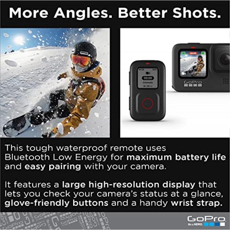 GoPro HERO9 Black + 스마트 리모컨 + PNY Elite-X 64GB microSDHC 카드 어댑터-UHS - 전면 LCD 및 터치 후면 스크린, 5K Ultra HD 비디오, 20MP 사진을 갖춘 방수 액션 카메라