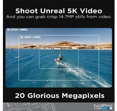 GoPro HERO9 Black + 스마트 리모컨 + PNY Elite-X 64GB microSDHC 카드 어댑터-UHS - 전면 LCD 및 터치 후면 스크린, 5K Ultra HD 비디오, 20MP 사진을 갖춘 방수 액션 카메라