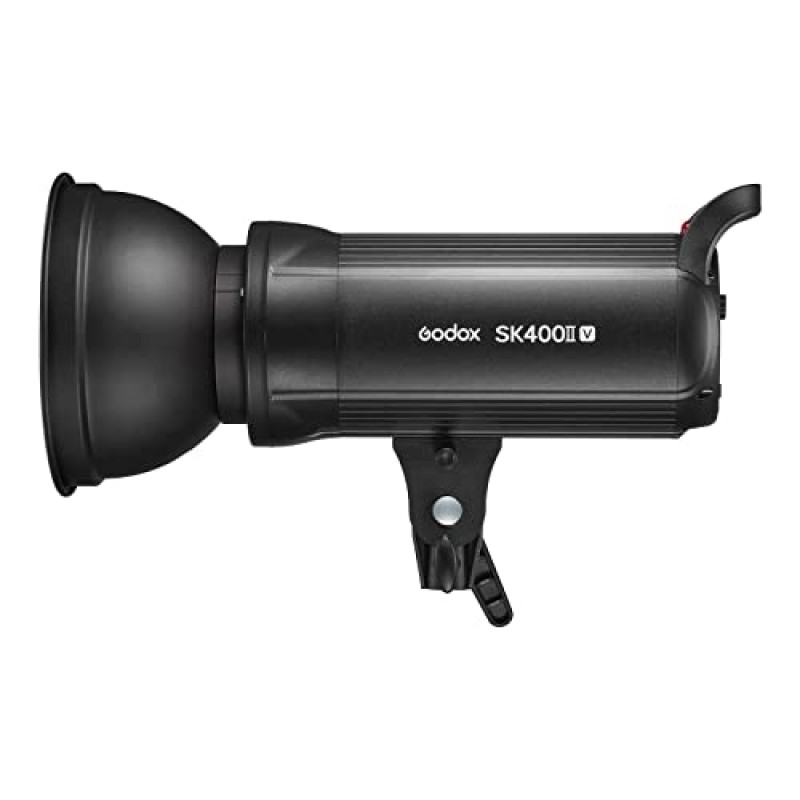 Godox SK400II-V SK400IIV 400Ws 전문 스튜디오 스트로브 플래시 라이트, GN65 0.1-1.5S 재활용 시간, 2.4G X 시스템, 결혼식, 초상화, 패션, 제품 사진을 위한 10W LED 모델링 램프가 있는 Bowens 마운트