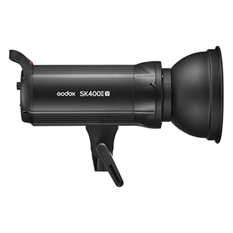 Godox SK400II-V SK400IIV 400Ws 전문 스튜디오 스트로브 플래시 라이트, GN65 0.1-1.5S 재활용 시간, 2.4G X 시스템, 결혼식, 초상화, 패션, 제품 사진을 위한 10W LED 모델링 램프가 있는 Bowens 마운트