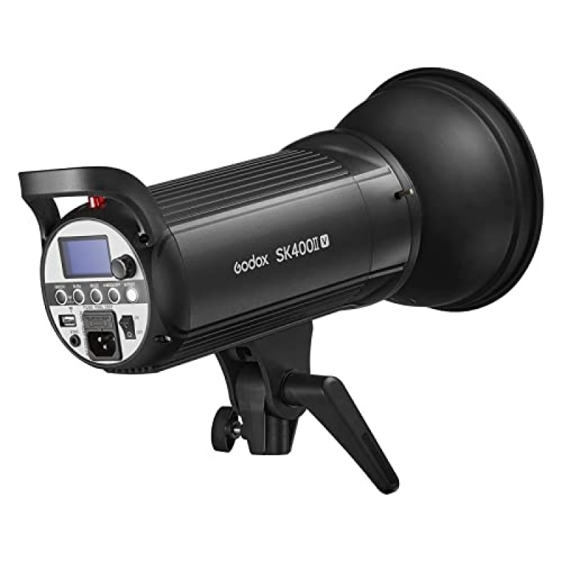 Godox SK400II-V SK400IIV 400Ws 전문 스튜디오 스트로브 플래시 라이트, GN65 0.1-1.5S 재활용 시간, 2.4G X 시스템, 결혼식, 초상화, 패션, 제품 사진을 위한 10W LED 모델링 램프가 있는 Bowens 마운트