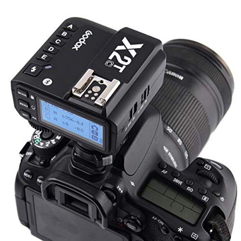 Canon용 Godox X2T-C TTL 무선 플래시 트리거, Bluetooth 연결, 1/8000s HSS, 5개의 별도 그룹 버튼, 재배치된 컨트롤 휠, 새로운 핫슈 잠금, 새로운 AF 보조광