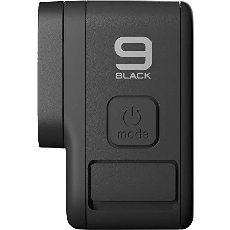 GoPro HERO9 Black - 전면 LCD 및 터치 후면 스크린, 5K Ultra HD 비디오, 20MP 사진, 1080p 라이브 스트리밍, 웹캠, 안정화 기능을 갖춘 방수 액션 카메라